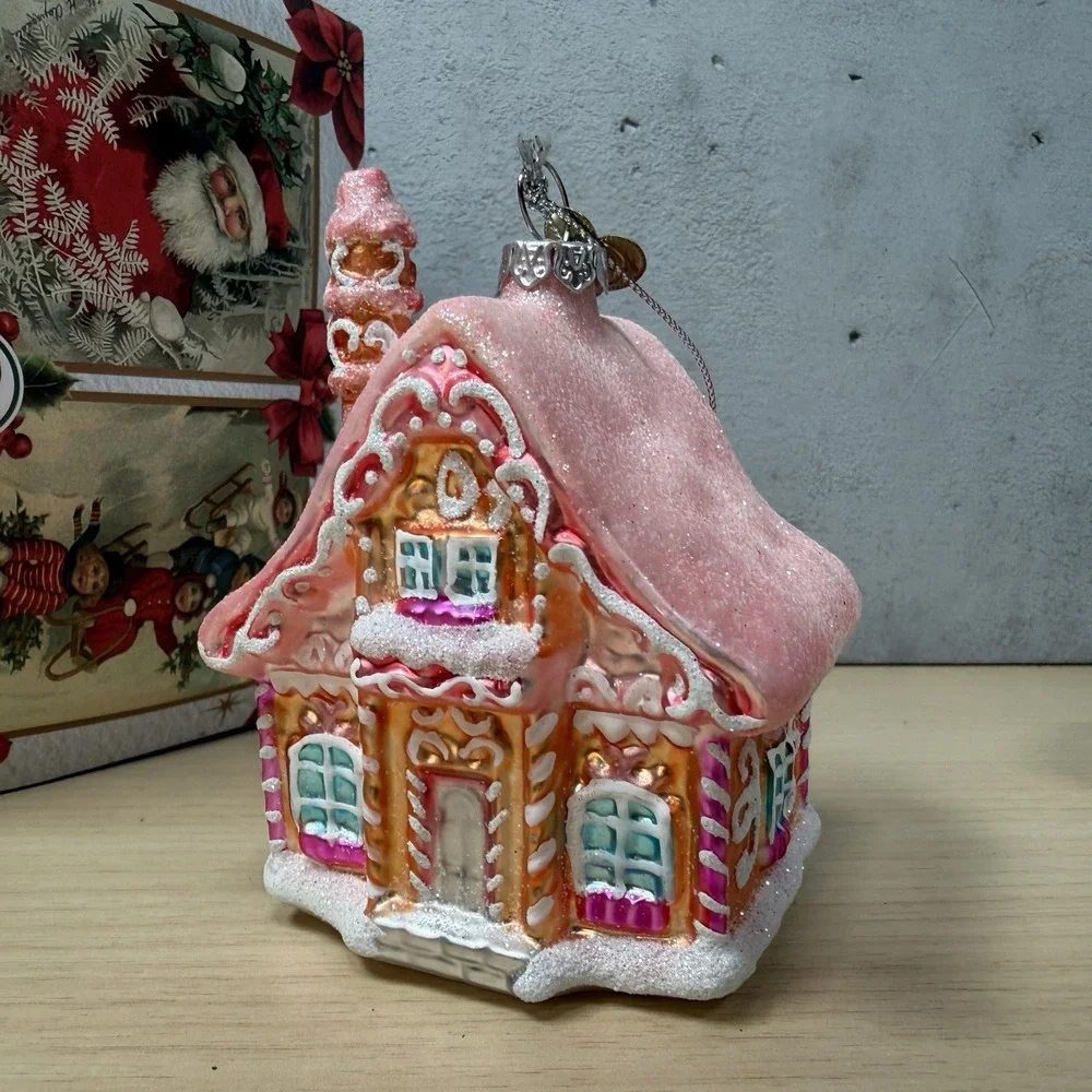 Ornamentally You Pink Gingerbread House
